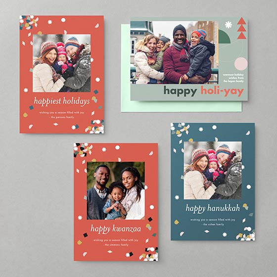 Paper Source X West Elm Holiday Photo Cards Collection