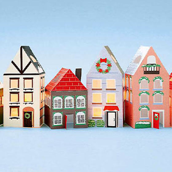 Holiday Houses Paper DIY Craft Kit