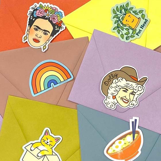 fun stickers from subscription box